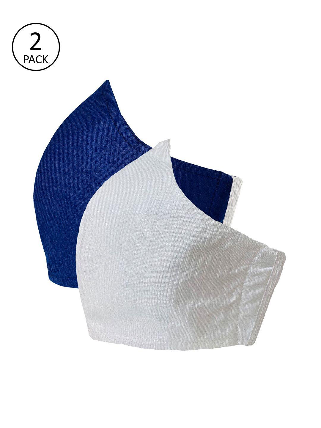 sera adults pack of 2 solid 3-ply reusable cloth masks