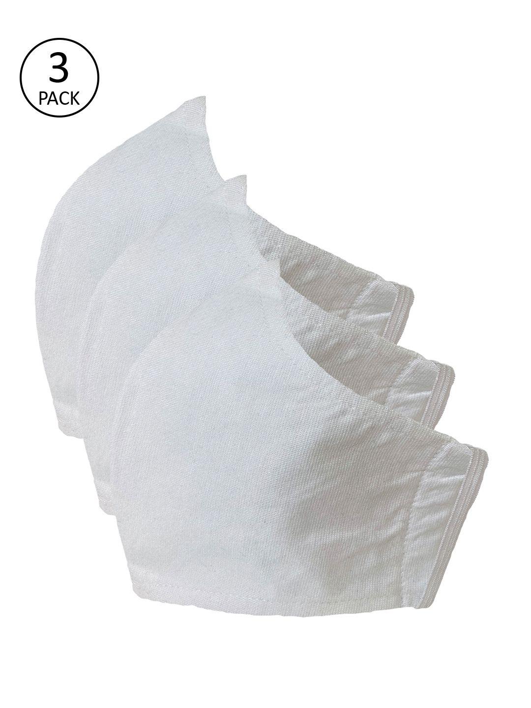 sera adults pack of 3 solid 3-ply reusable cloth masks