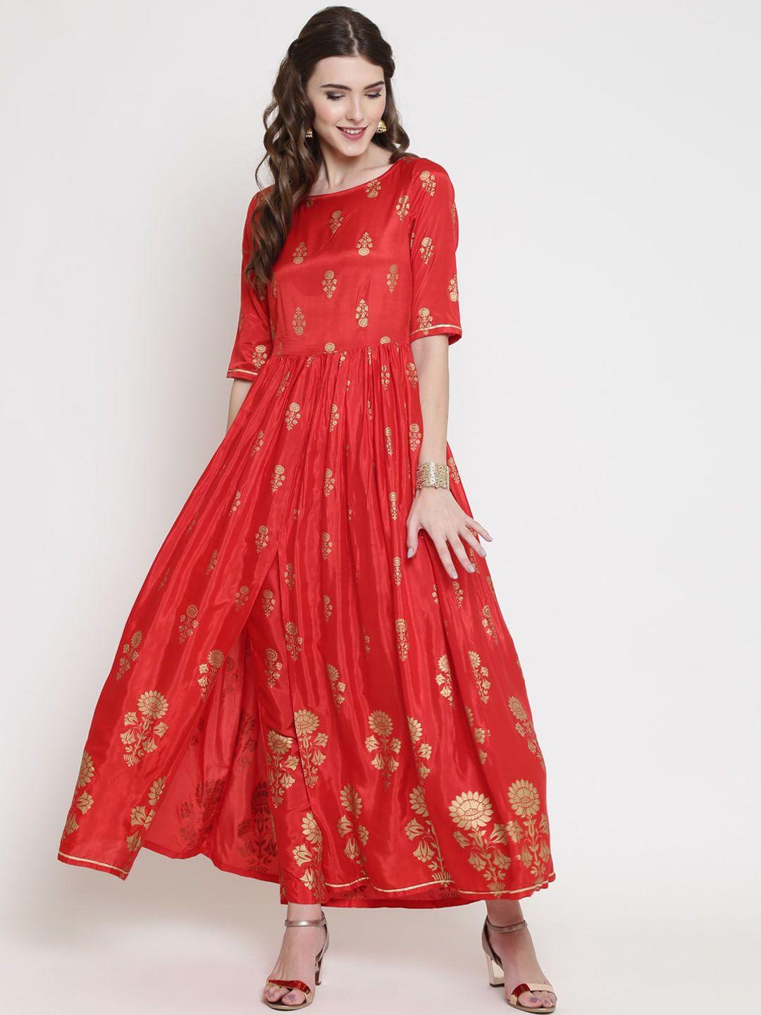 sera ethnic motifs printed anarkali kurta