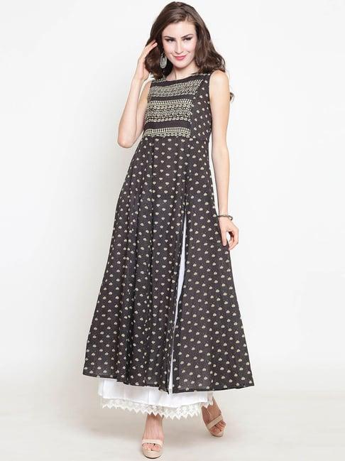 sera grey printed kurta