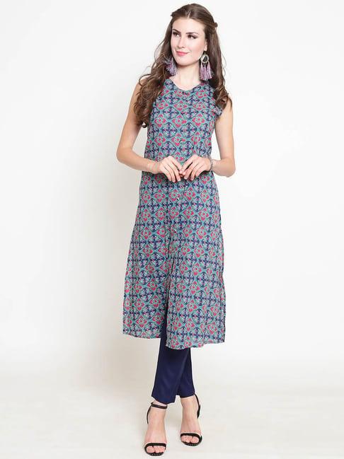 sera multicolor printed kurta with pants