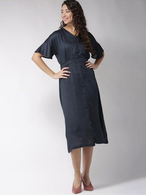 sera navy regular fit dress