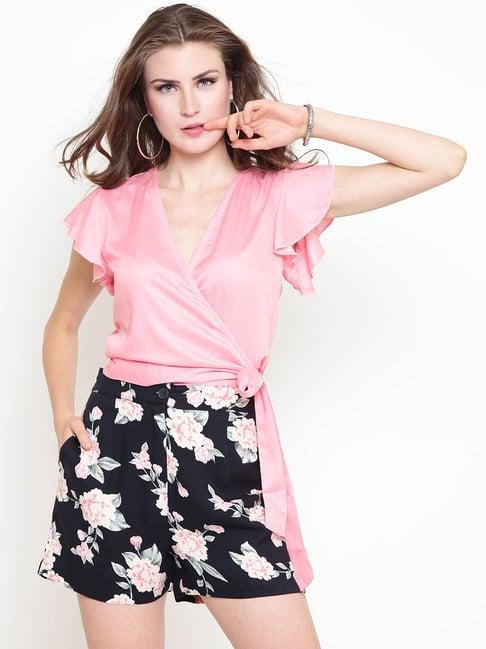 sera pink regular fit top