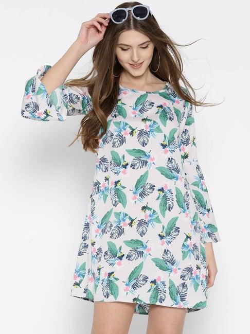 sera white floral print dress