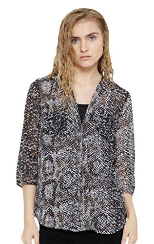 sera women's animal print regular fit top (la2251_brown small)