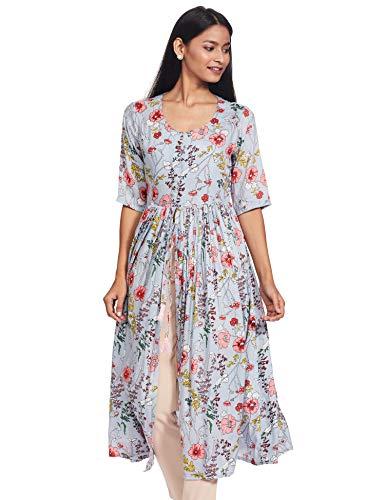 sera women's cotton anarkali kurta (la5081_blue_x-large)