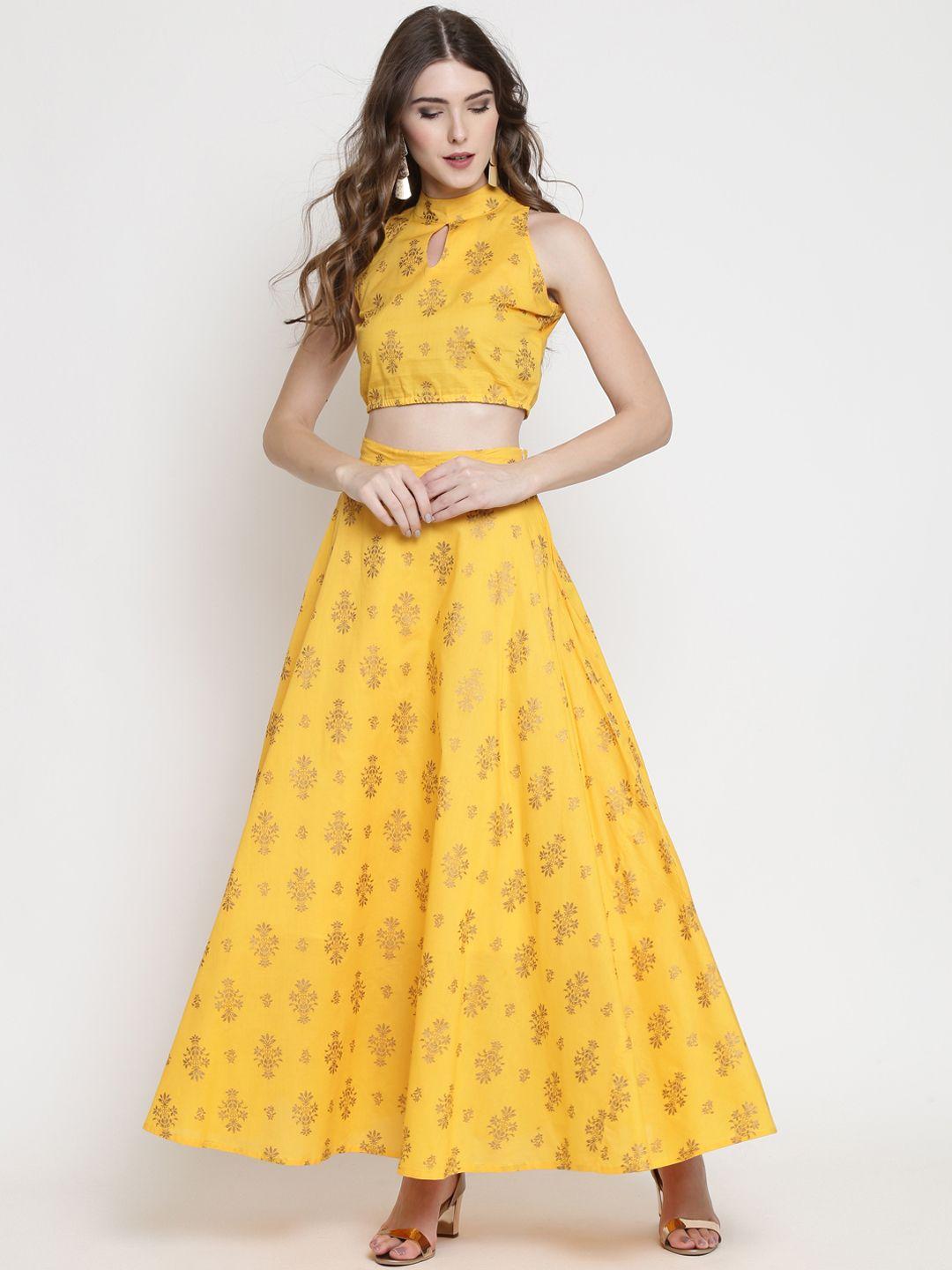 sera yellow ready to wear lehenga with blouse