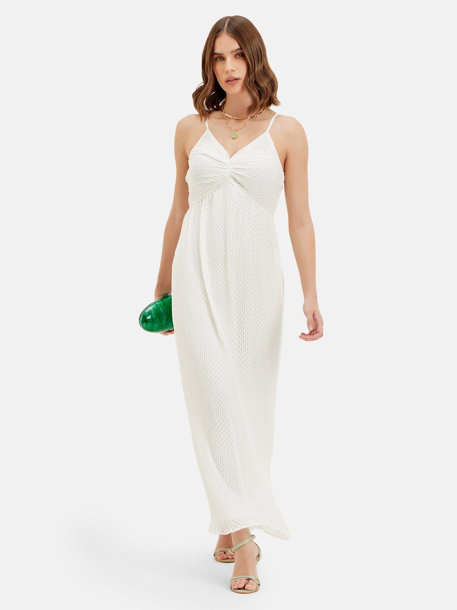 serenity strap textured maxi dress