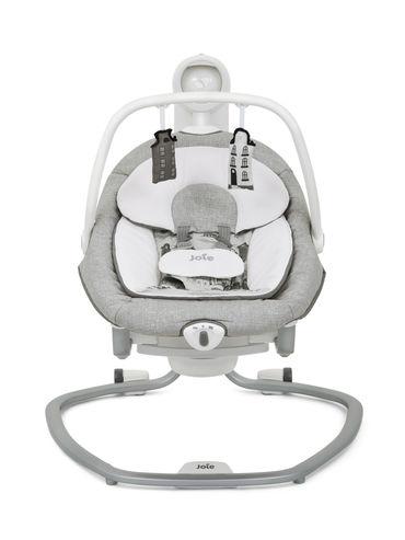 serina 2in1 baby automatic electric swing - rocker for newborn with soothing vibration and music, toddler swing with nightlight and 5-point harness system (birth to 9 kg)