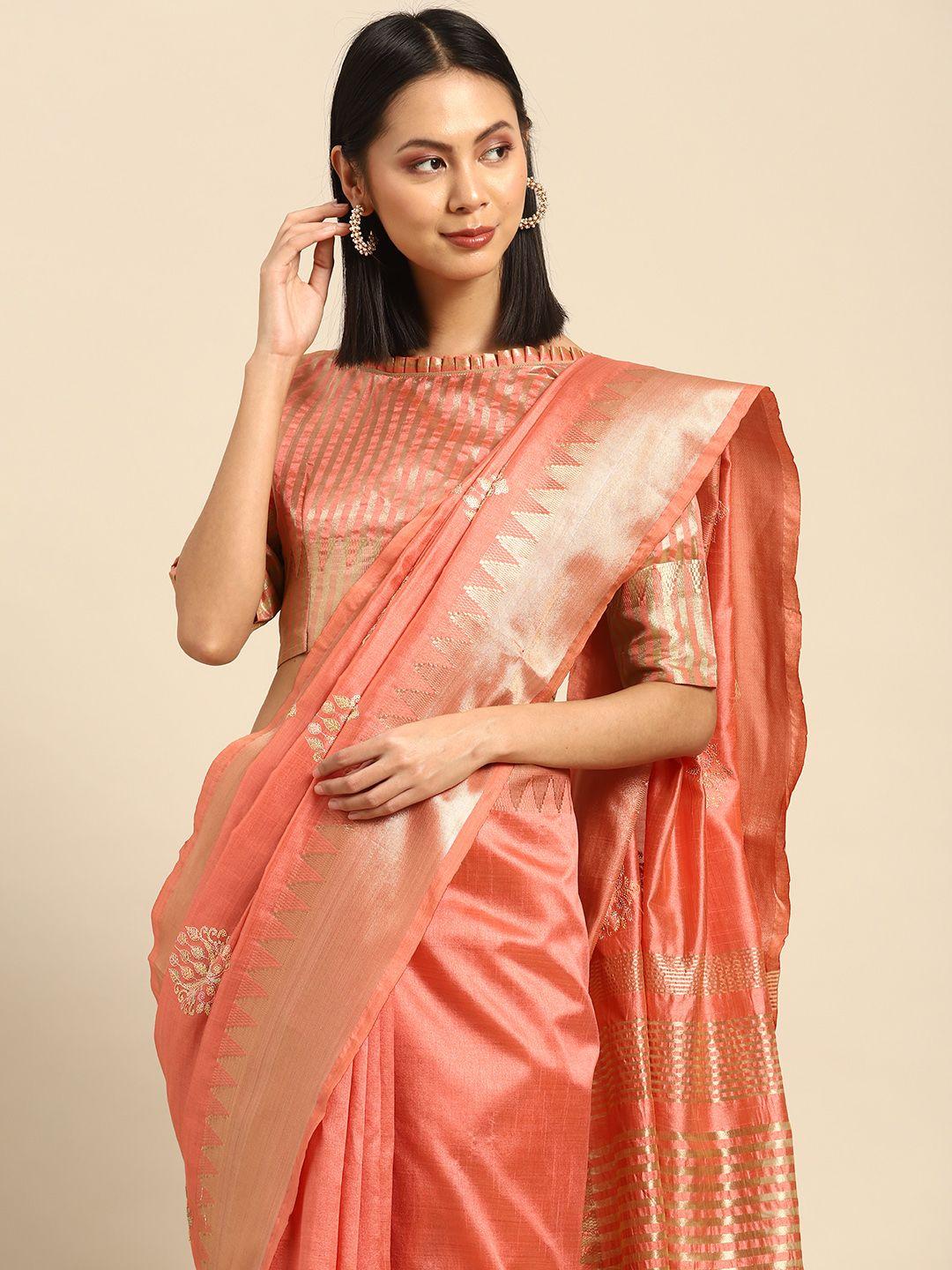 serona fabrics ethnic motifs sequinned assam silk saree