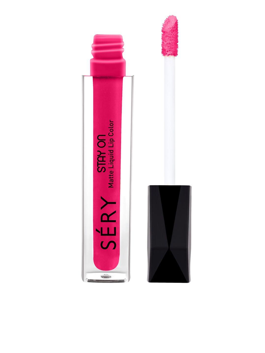 sery stay on matte liquid long-lasting lip color 5 ml - seductive fushia 13