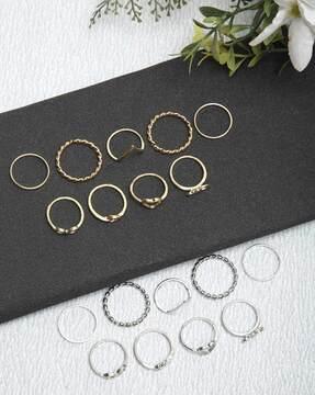 set of 18 stackable rings