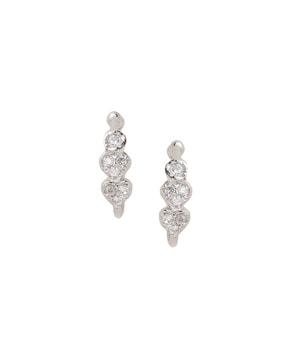 set of 2 925 sterling silver clip-on nosepins