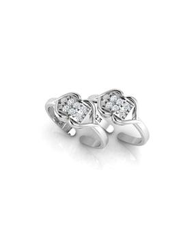 set of 2 925 sterling silver toe rings