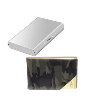 set of 2 metal card holders