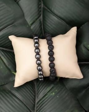 set of 2 slip-on stretchable bracelets