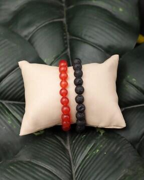 set of 2 slip-on stretchable bracelets