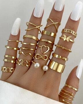 set of 22 stackable rings