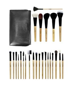 set of 25 makeup brush set with bag