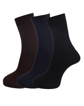 set of 3 mid-calf length socks