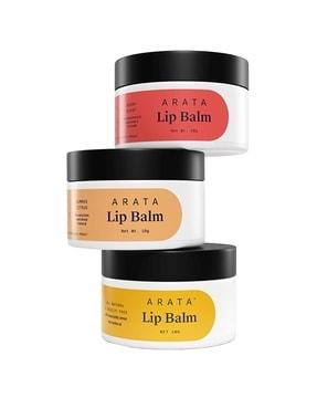 set of 3 moisturizing lip balms