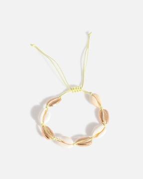 set of 4 gold-plated anklets