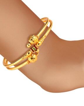 set of 4 gold-plated bangles