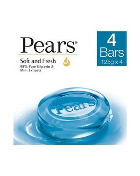 set of 4 soft & fresh bathing bars