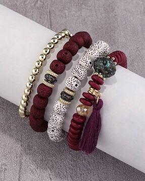 set of 4 women slip-on bracelets