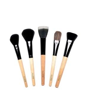 set of 5 classic makeup brushes