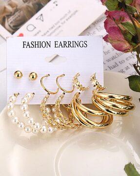 set of 6 assorted earrings