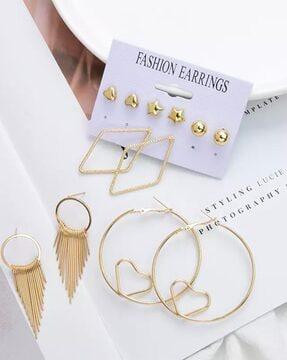 set of 6 earrings