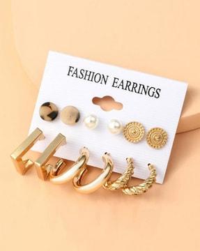 set of 6 earrings