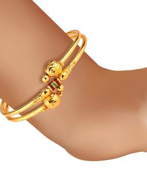 set of 6 gold-plated bangles