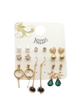 set of 8 earrings