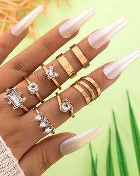 set of 8 stackable rings
