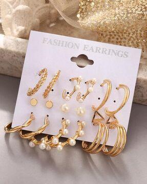 set of 9 earrings