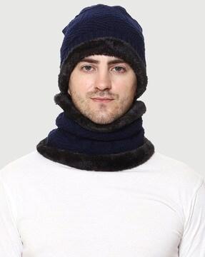 set of beanie with neck warmer