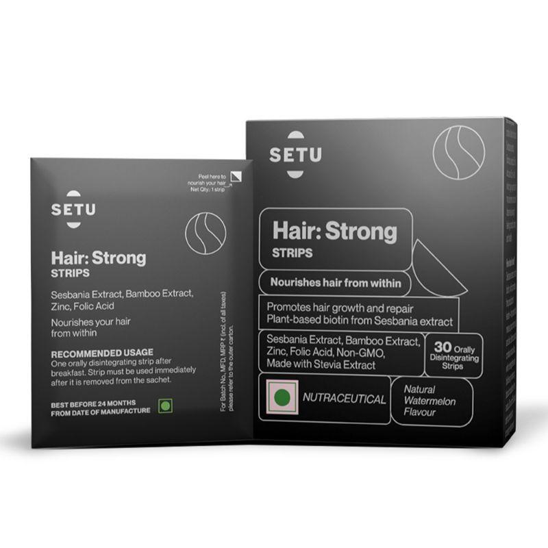 setu hair: strong strips - nourishes hair from within
