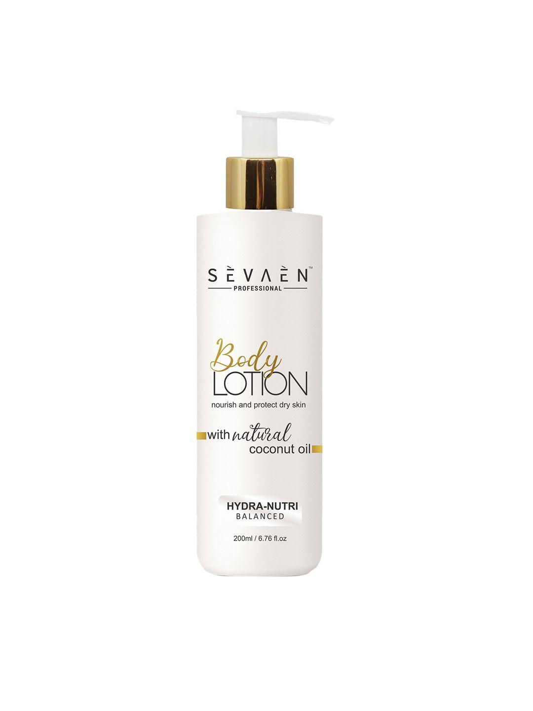 sevaen moisture body lotion for dry skin with coconut oil - 200ml