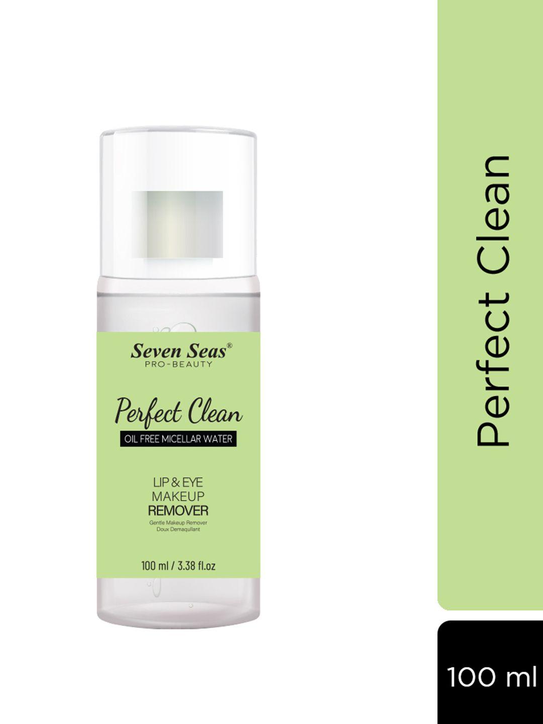 seven seas perfect clean lip & eye makeup remover oil-free micellar water-100 ml