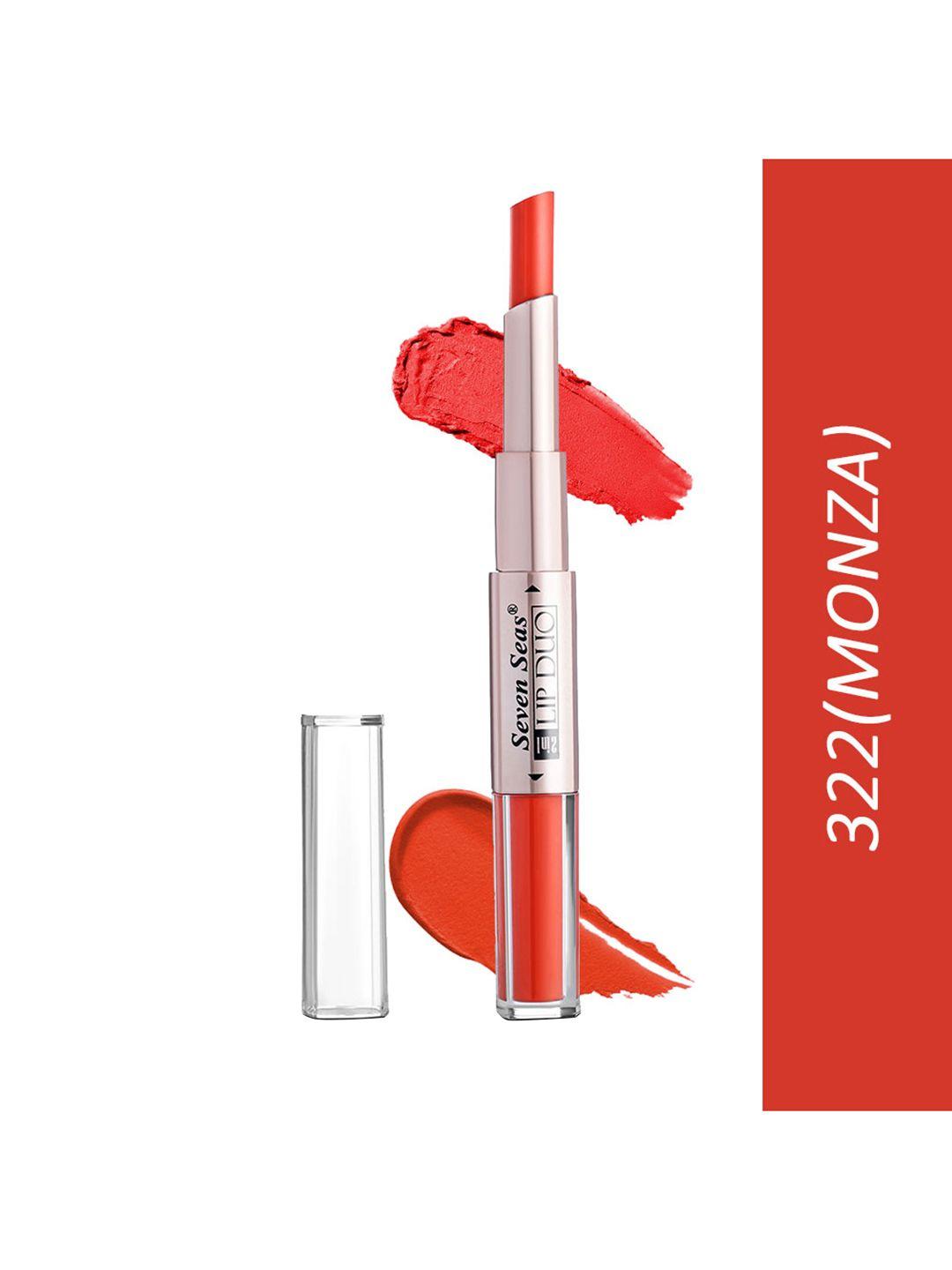 seven seas 2-in-1 lip duo matte lipstick with liquid lipstick 7g - monza 322