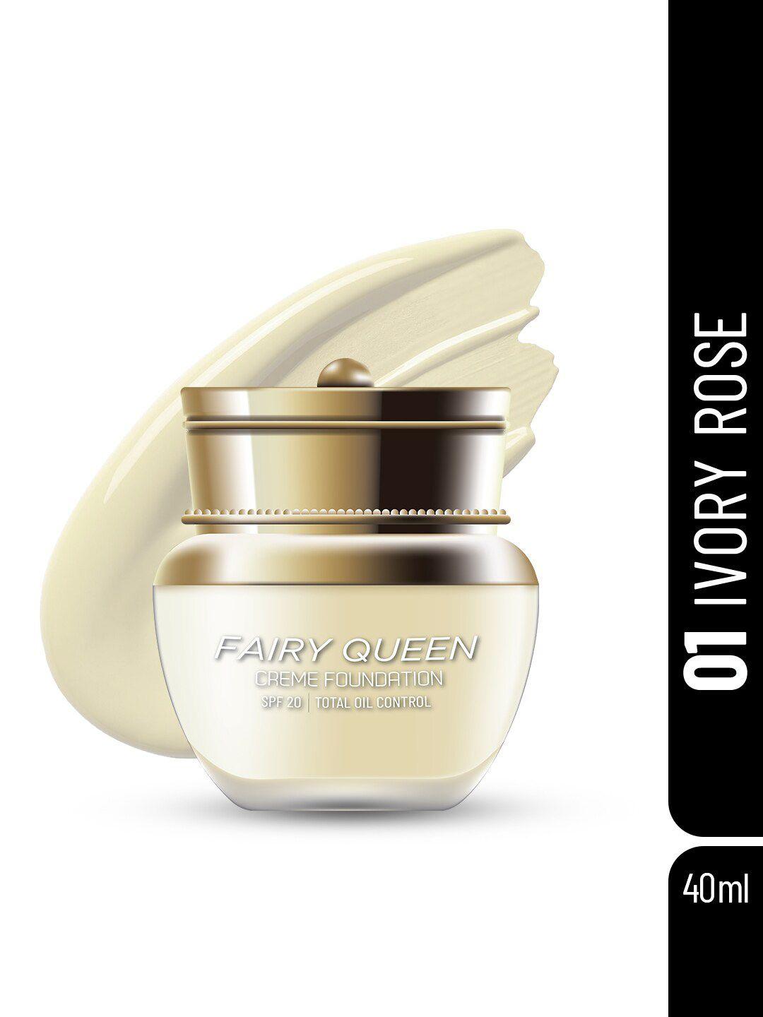 seven seas fairy queen spf 20 long lasting creme foundation 40ml - ivory rose 01