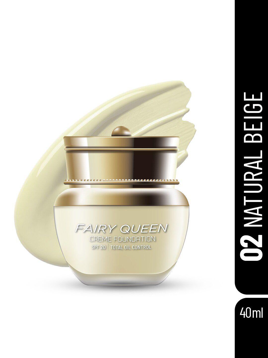 seven seas fairy queen spf 20 long lasting creme foundation 40ml - natural beige 02