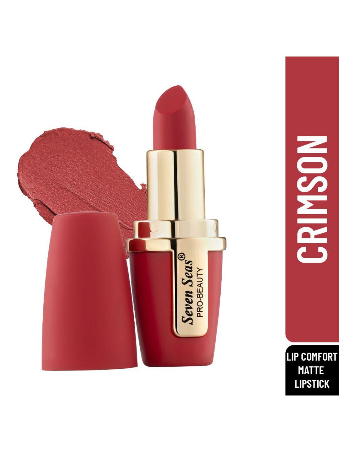 seven seas lip comfort lightweight matte lipstick 4.2 g - crimson