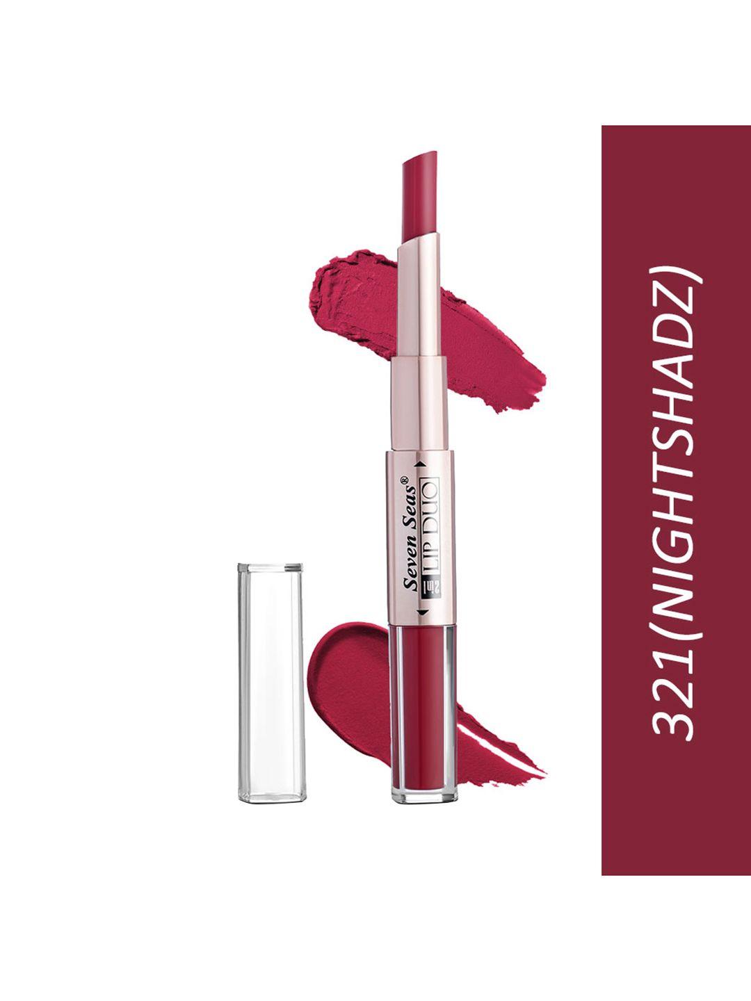 seven seas lip duo 2 in 1 liquid lipstick with stick lipstick - nightshadz