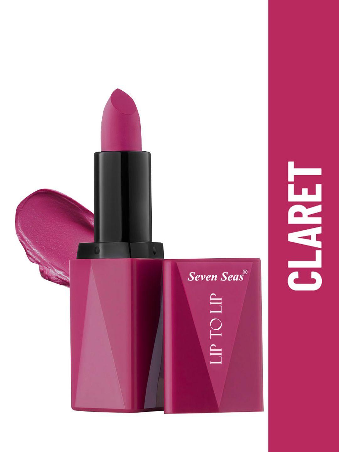 seven seas lip to lip high coverage paraben free matte lipstick : claret