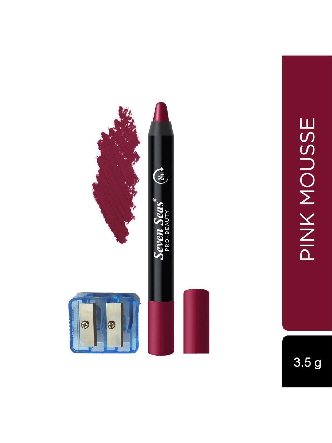 seven seas pro beauty non transfer matte crayon lipstick - 3.5g - pink mousse 14