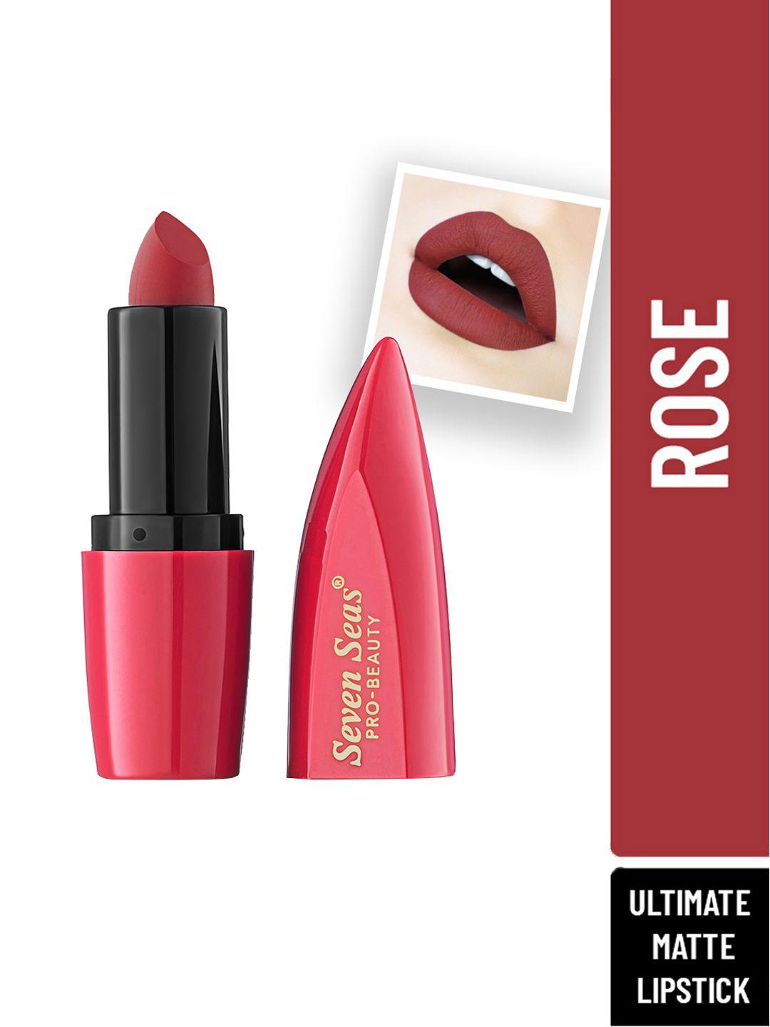 seven seas red ultimate  full coverage matte lipstick- rose