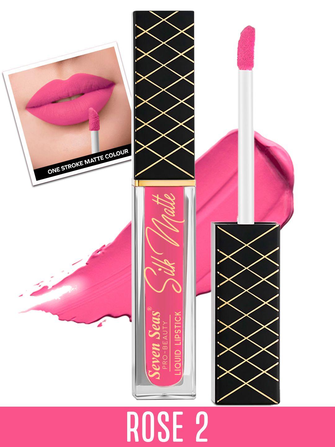 seven seas transfer proof silk matte liquid lipstick 8 g - rose 2